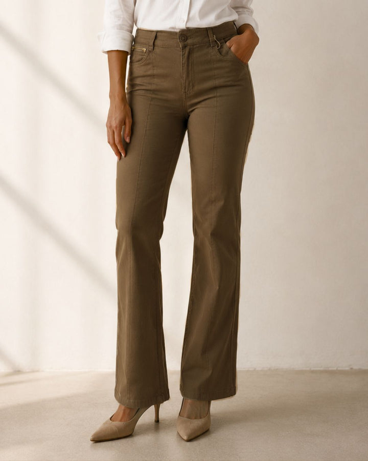 Pantalón Drill Gold Zip - Purple Rain