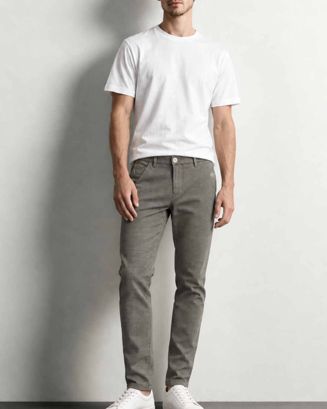 Pantalón Drill Hombre con Microtextura