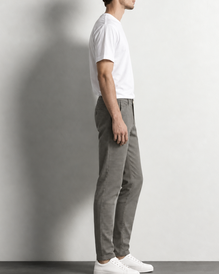 Pantalón Drill Hombre con Microtextura