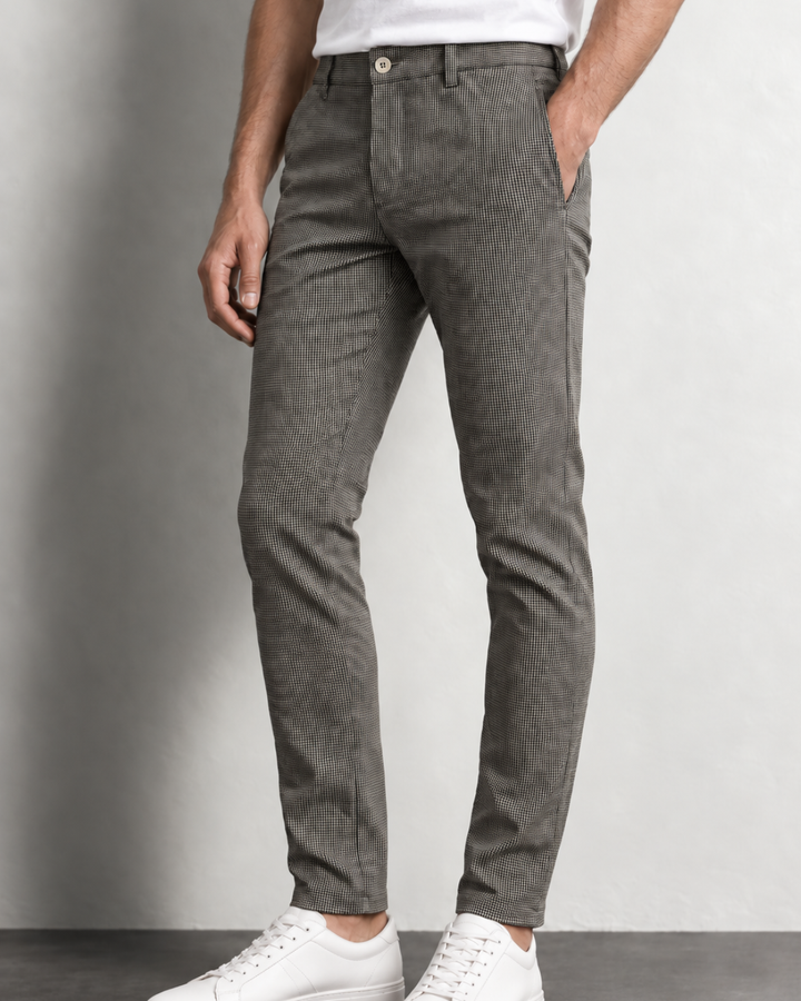 Pantalón Drill Hombre con Microtextura