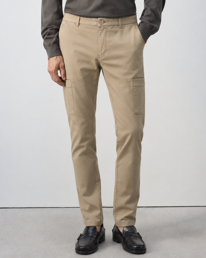 Pantalón  Drill Slim Fit Hombre - Purple Rain