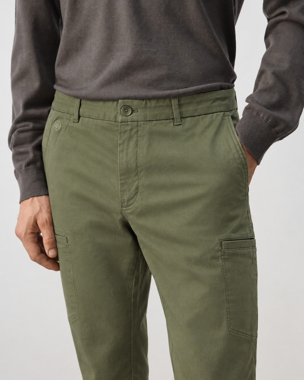 Pantalón  Drill Slim Fit Hombre - Purple Rain