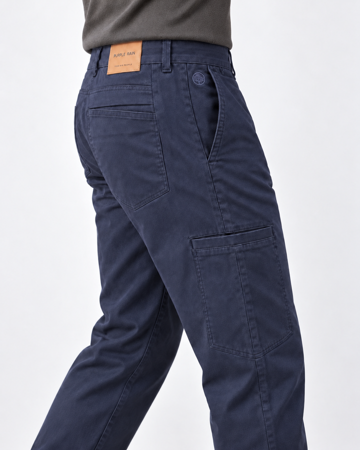 Pantalón  Drill Slim Fit Hombre - Purple Rain