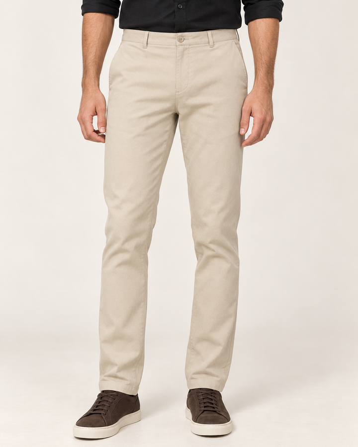 Pantalón Drill Texturizado Slim Fit para Hombre