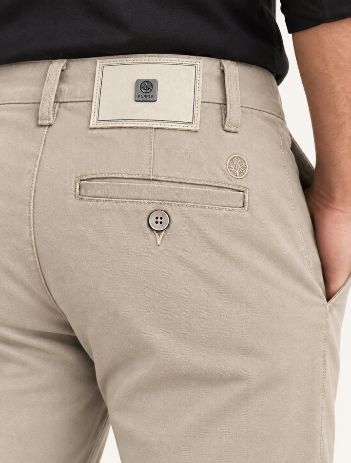 Pantalón Drill Texturizado Slim Fit para Hombre