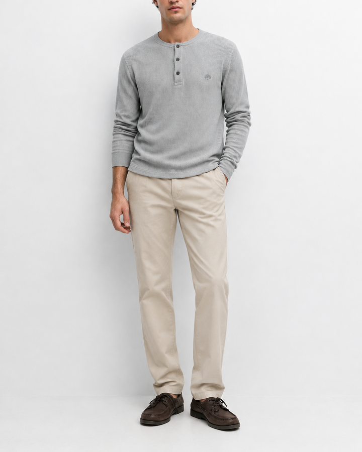 Pantalón Drill Texturizado Slim Fit para Hombre