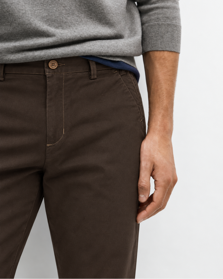 Pantalón Drill Texturizado Slim Fit para Hombre