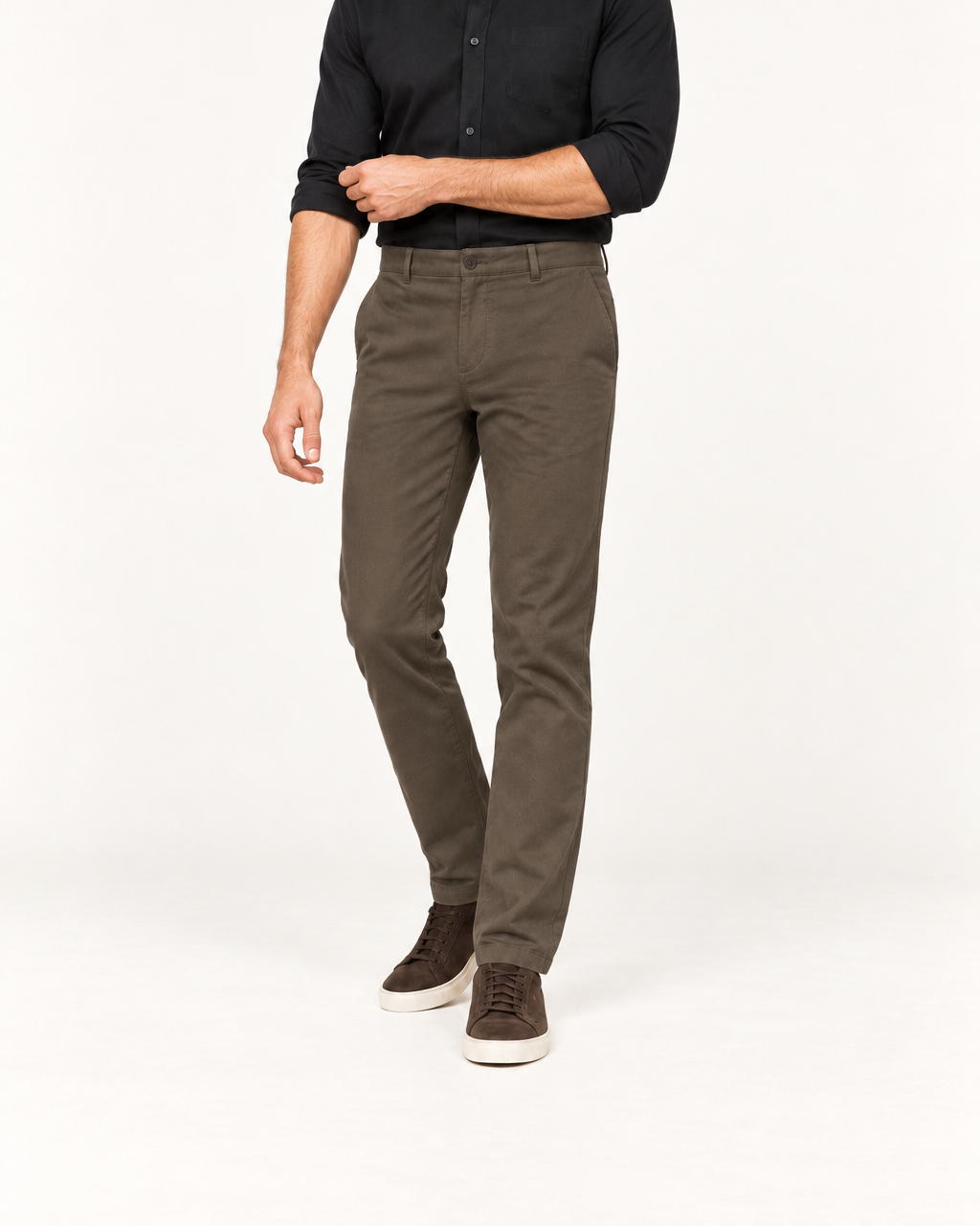 Pantalón Drill Texturizado Slim Fit para Hombre