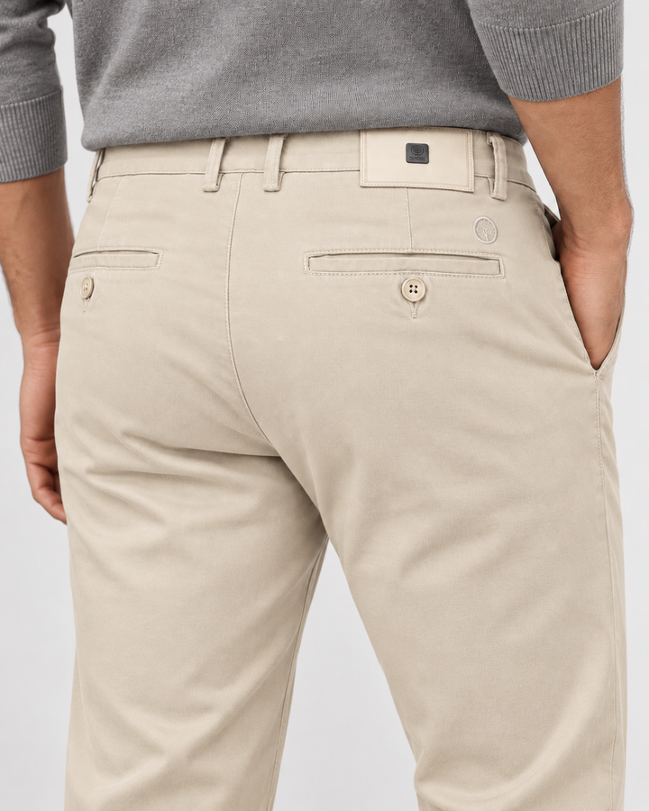 Pantalón Drill Texturizado Slim Fit para Hombre