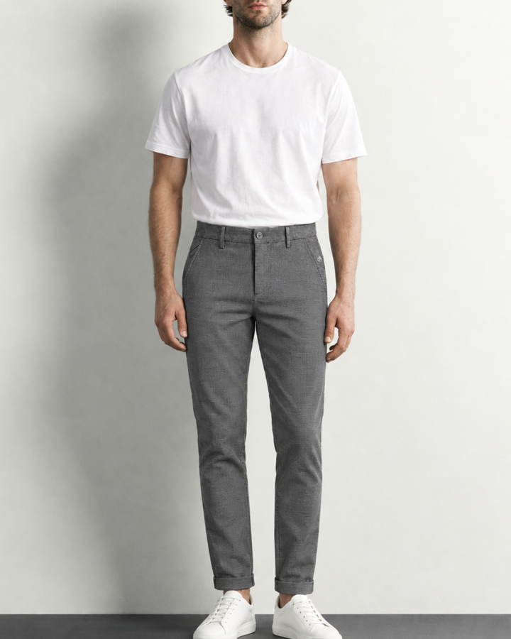 Pantalón Drill Hombre Strech con Microtextura