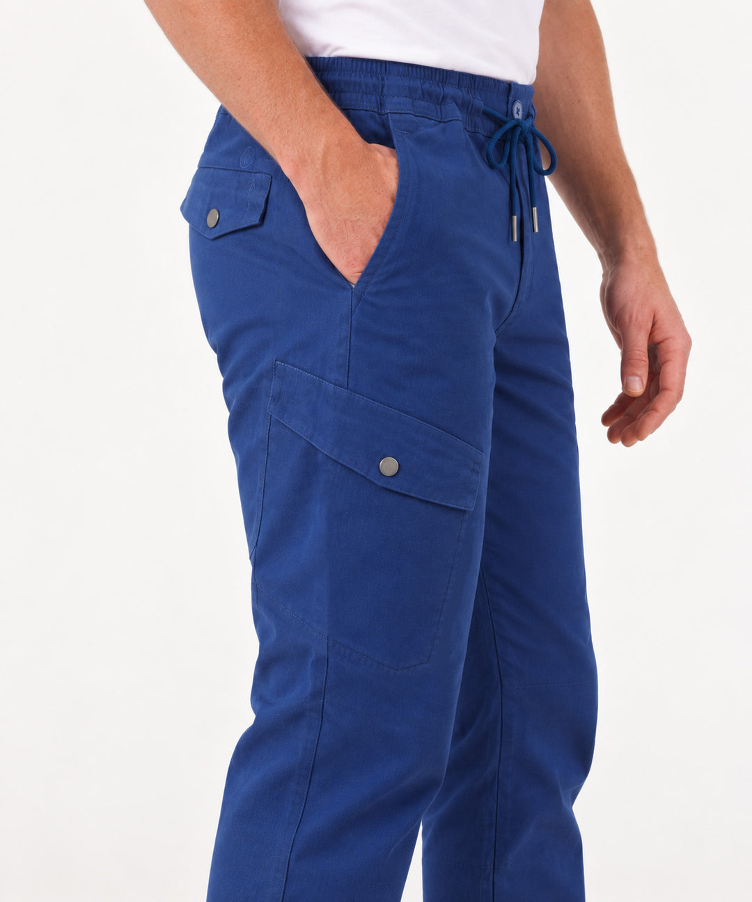 Pantalón Jogger Cargo Slim Fit para Hombre en Algodón Texturizado