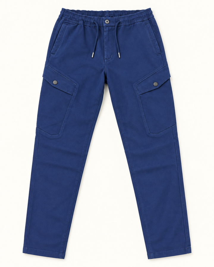 Pantalón Jogger Cargo Slim Fit para Hombre en Algodón Texturizado
