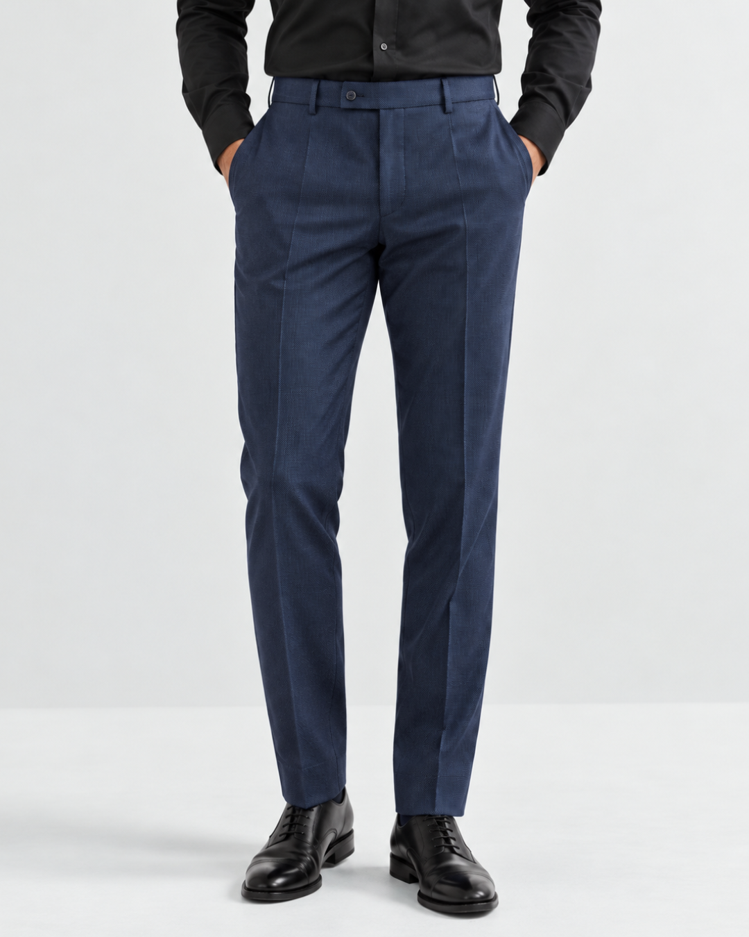 Pantalón Sastre Azul Texturizado – Slim