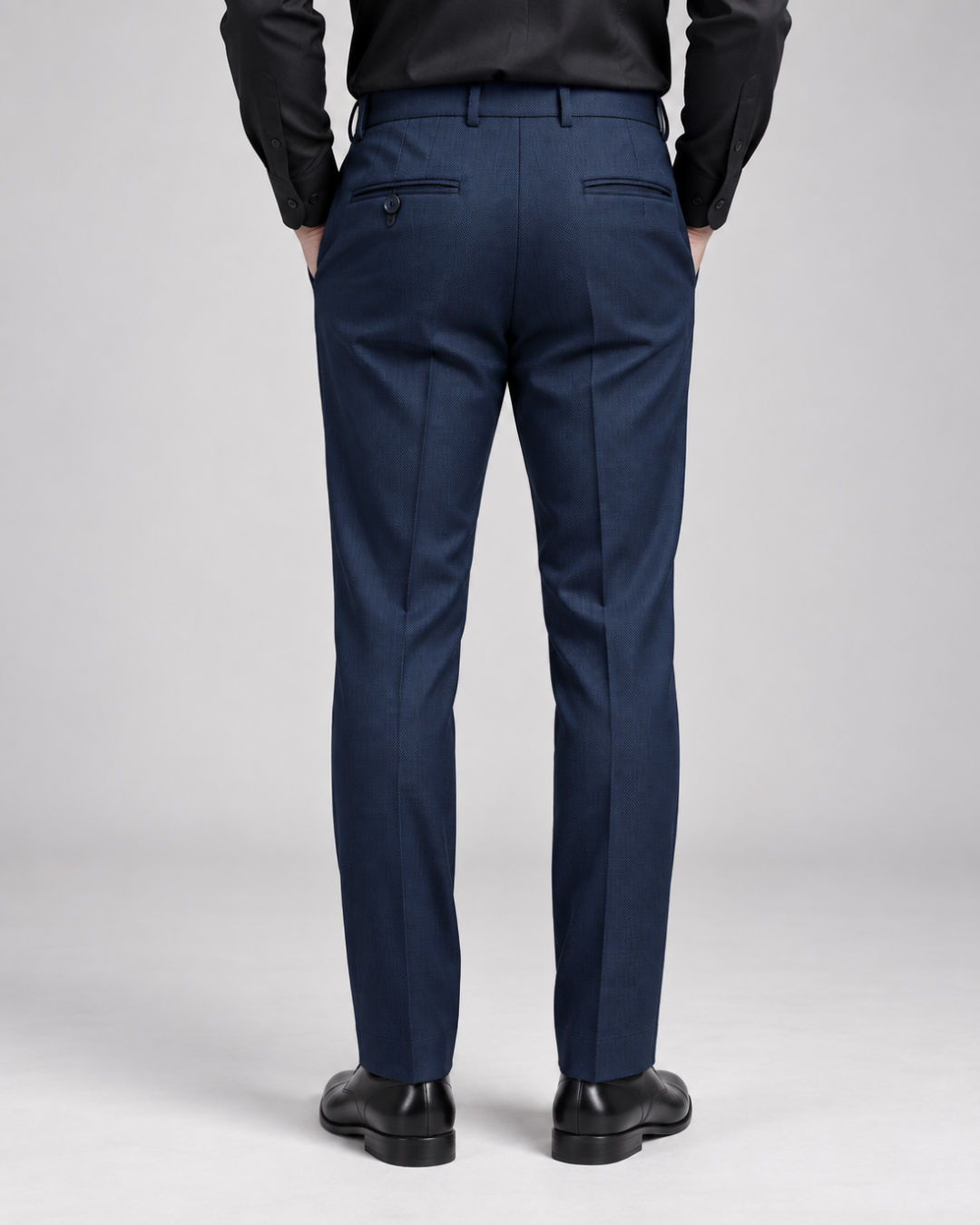Pantalón Sastre Azul Texturizado – Slim
