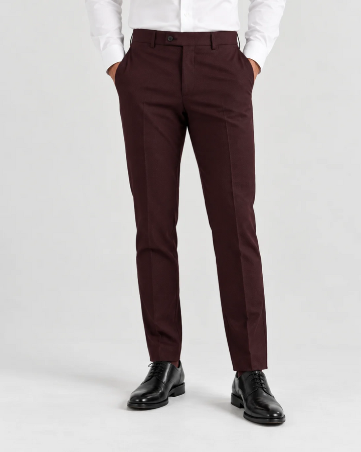 Pantalón Sastre Borgoña Texturizado – Slim