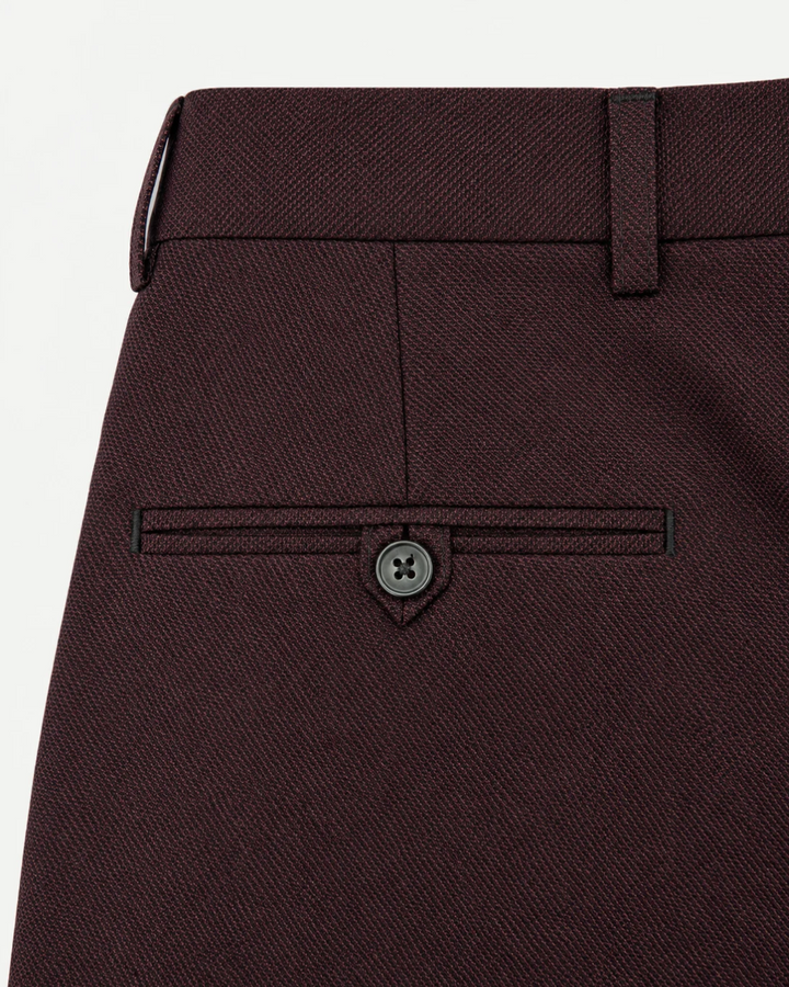 Pantalón Sastre Borgoña Texturizado – Slim