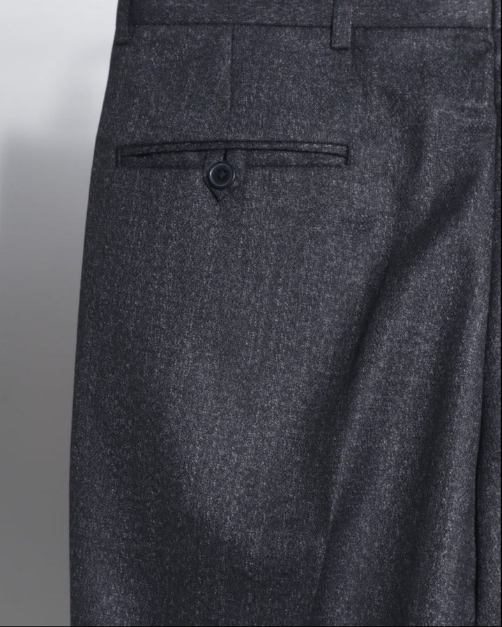 Pantalón tipo paño Sastrero Hombre Recto Gris carbón