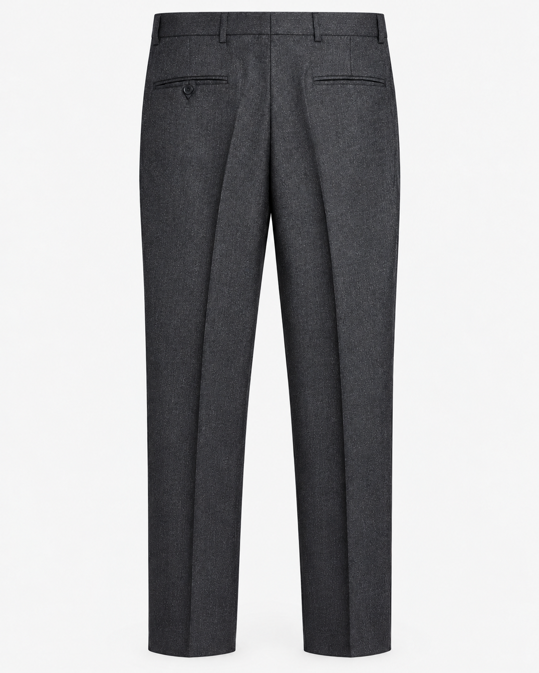 Pantalón tipo paño Sastrero Hombre Recto Gris carbón