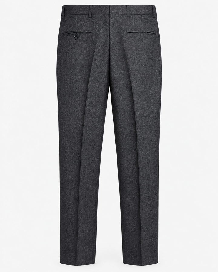 Pantalón tipo paño Sastrero Hombre Recto Gris carbón