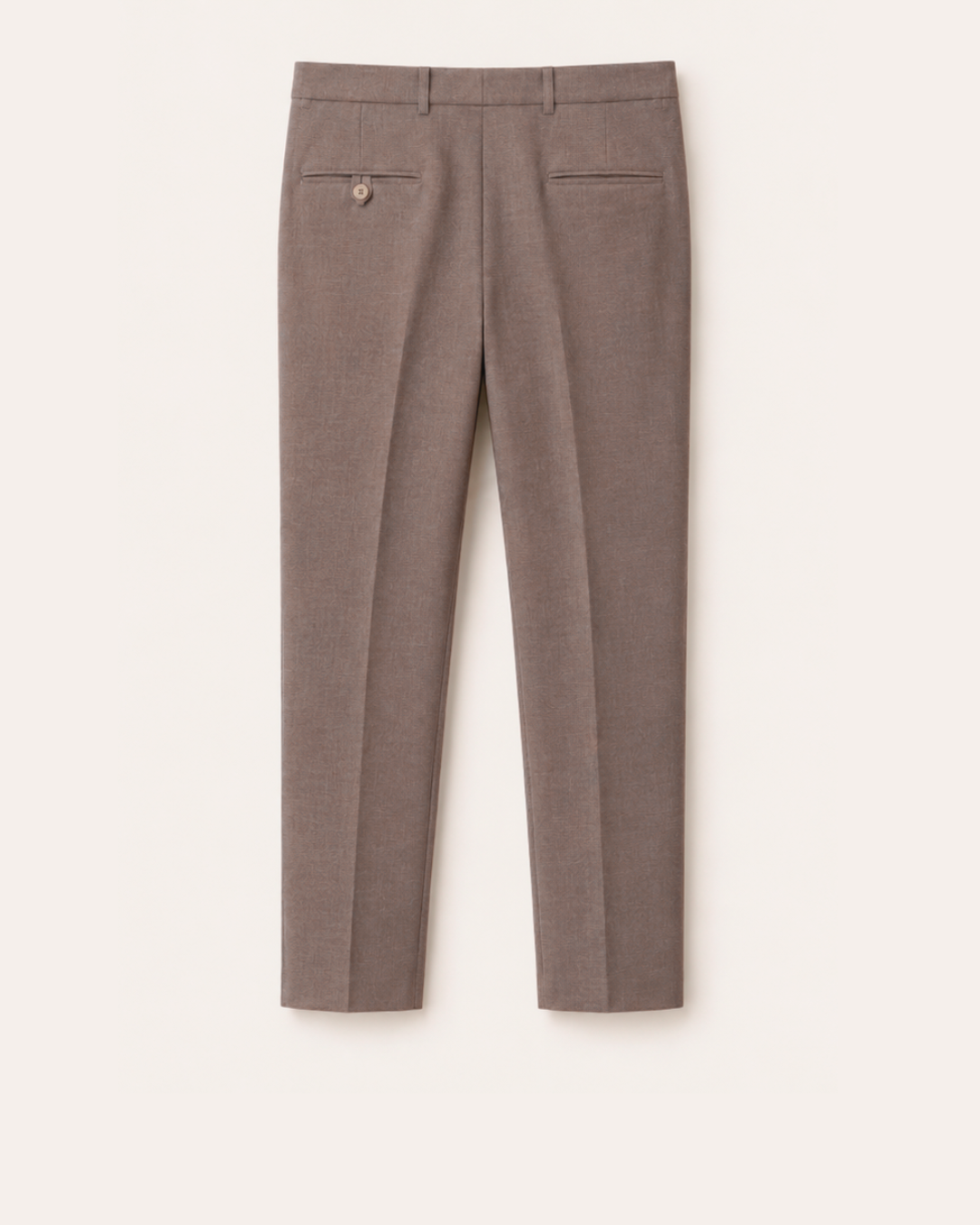 Pantalón Sastrero Textura Tipo Paño Café malva