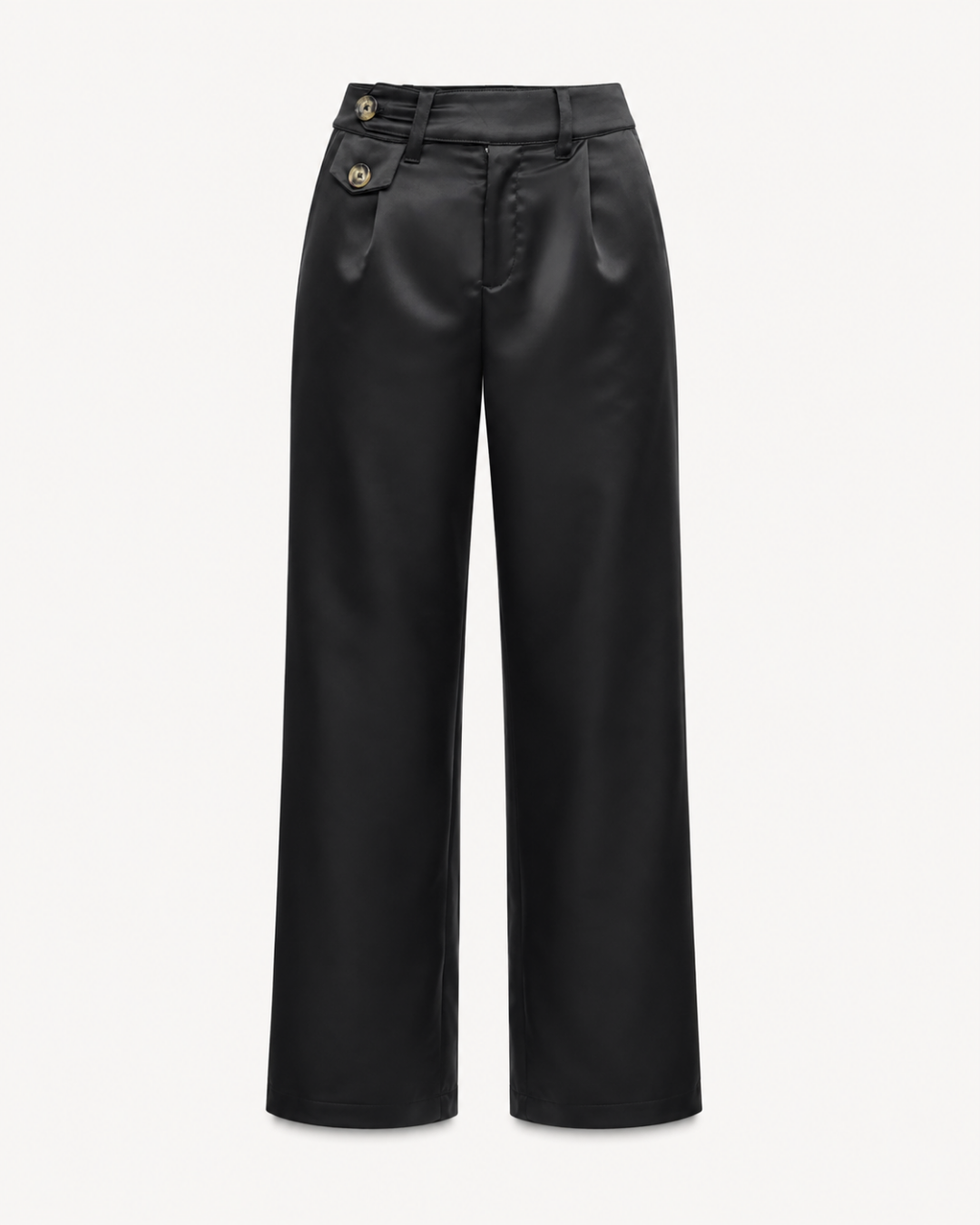 Pantalón Satinado Mujer Tiro Alto Bota Ancha Verona