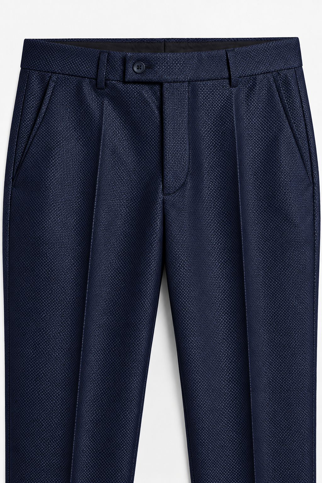 Pantalón Sastre Azul Marino Texturizado – Slim