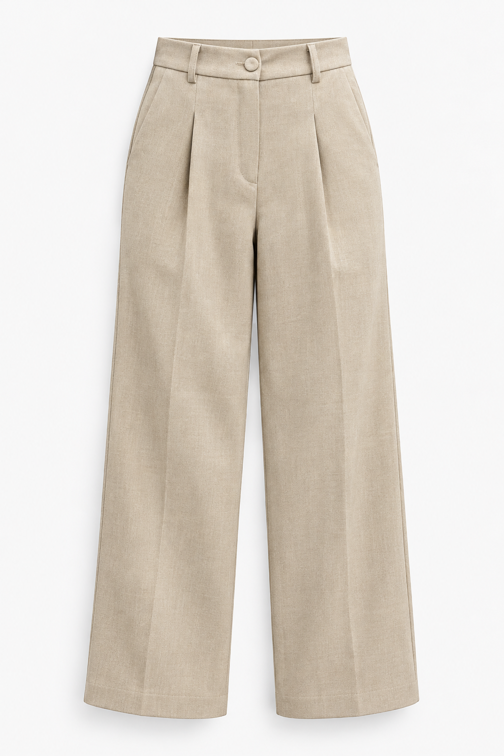 Pantalón Sastre para Mujer de Tiro Alto con Botones Forrados
