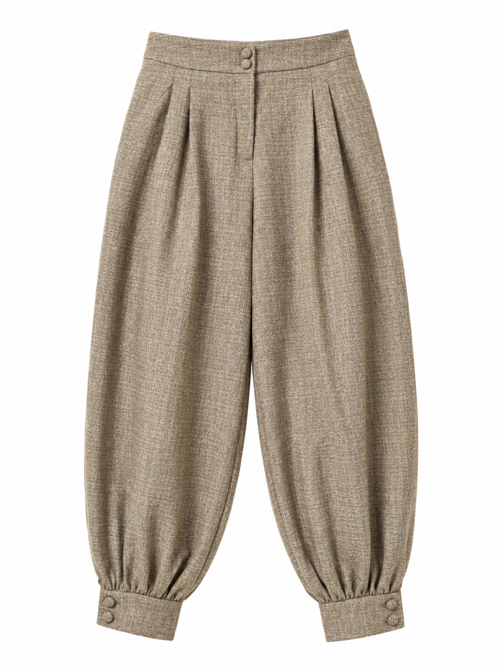 Pantalón Dama Balloon Texturizado Sastre