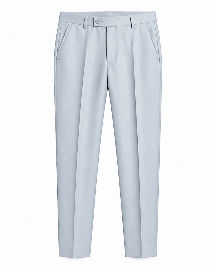 Pantalón Sastre Gris Perla Claro – Corte Slim