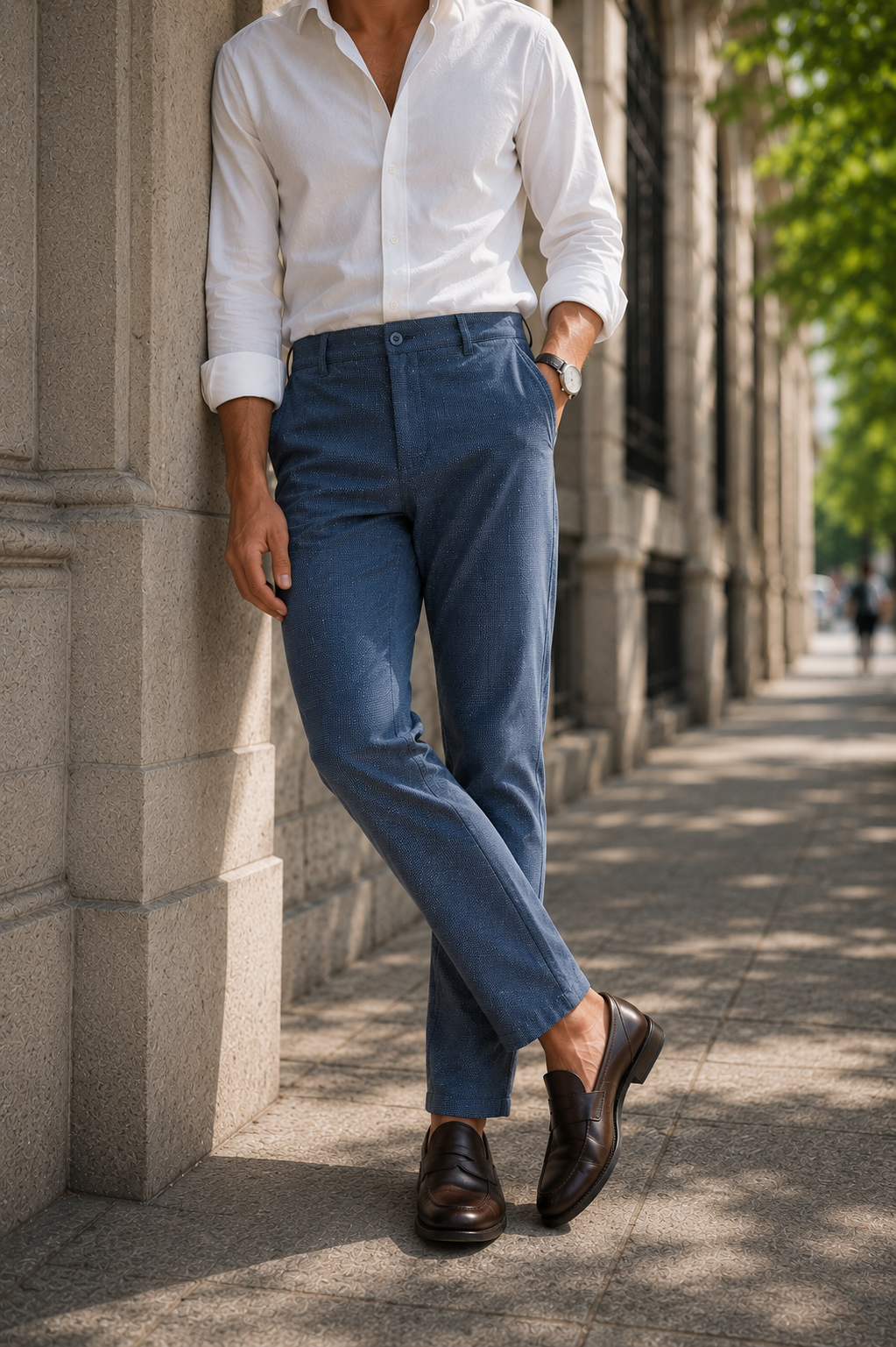 Pantalón Drill Hombre Amalfi Microtexturizado