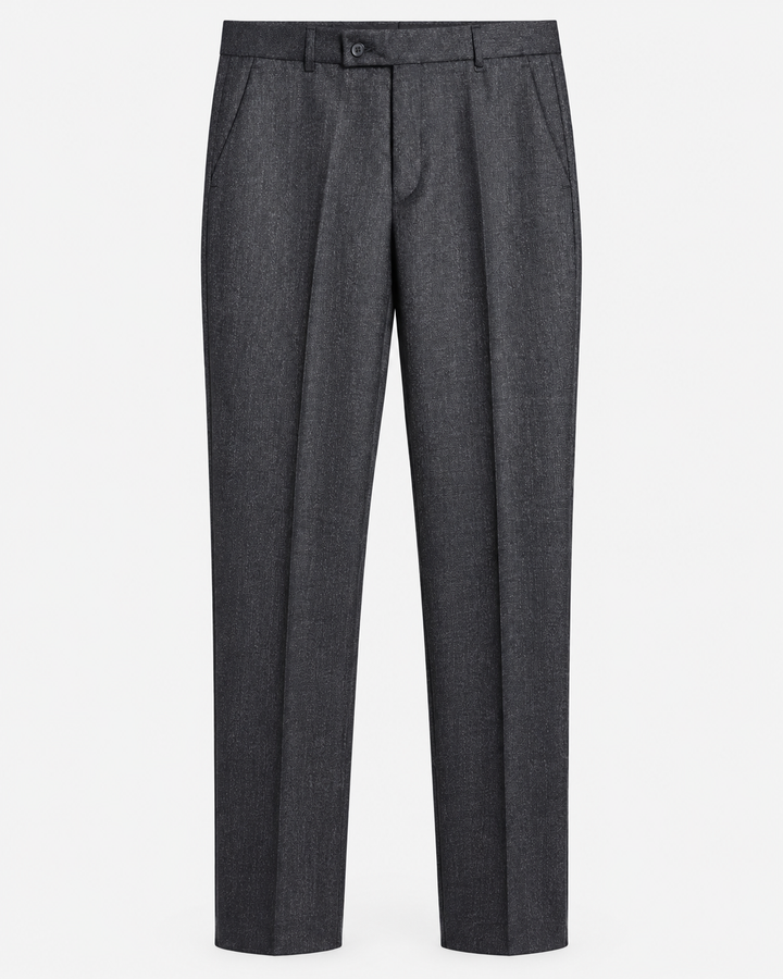 Pantalón tipo paño Sastrero Hombre Recto Gris carbón