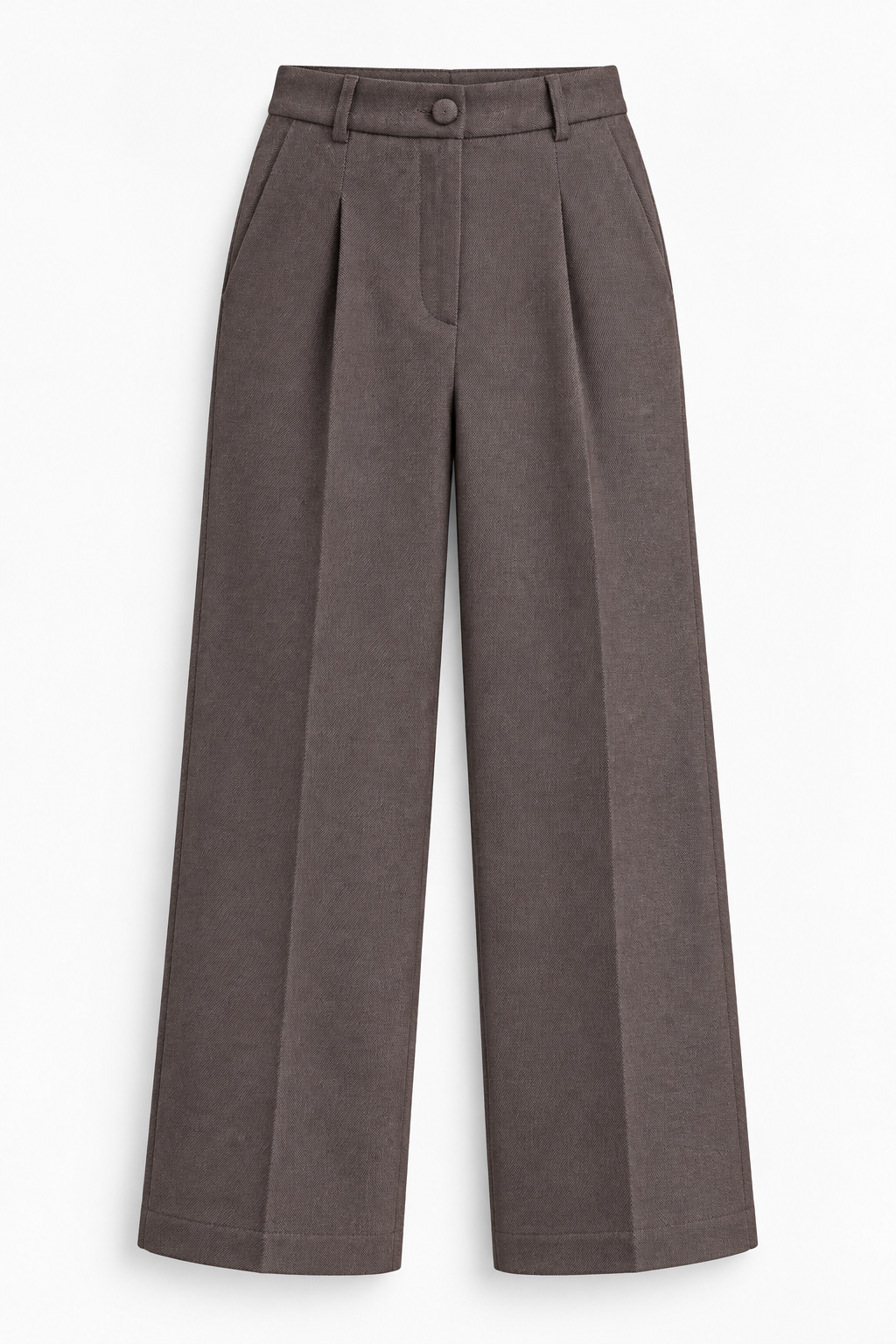 Pantalón Sastre para Mujer de Tiro Alto con Botones Forrados
