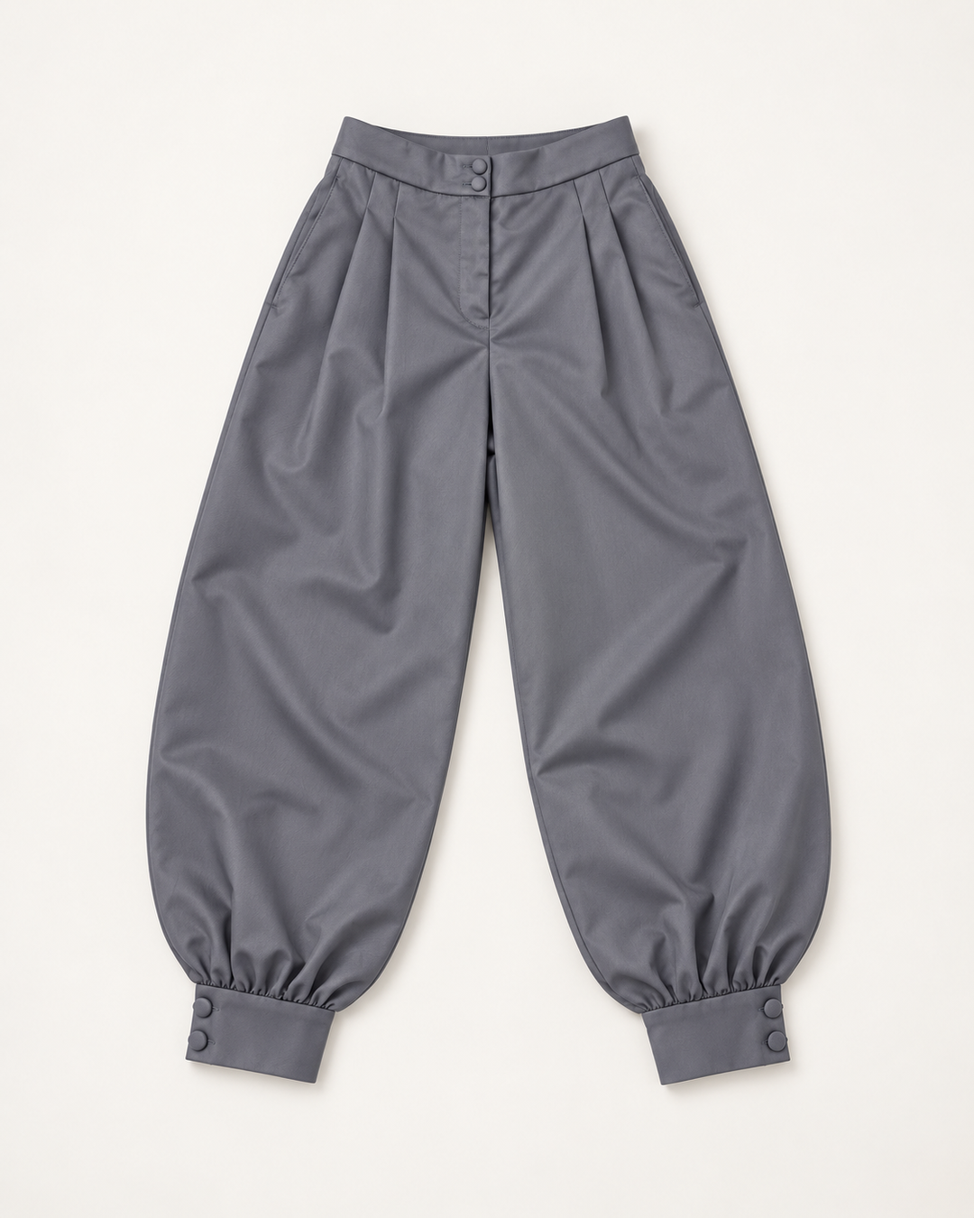 Pantalón Balloon de Mujer de Tiro Alto con Pinzas