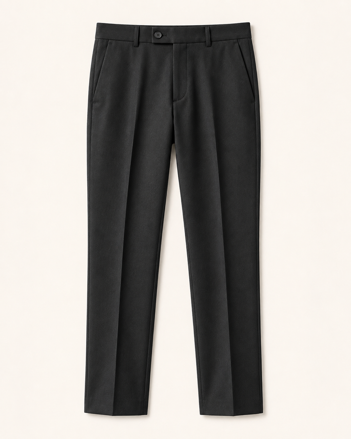 Pantalón tipo paño Sastrero Hombre Recto negro