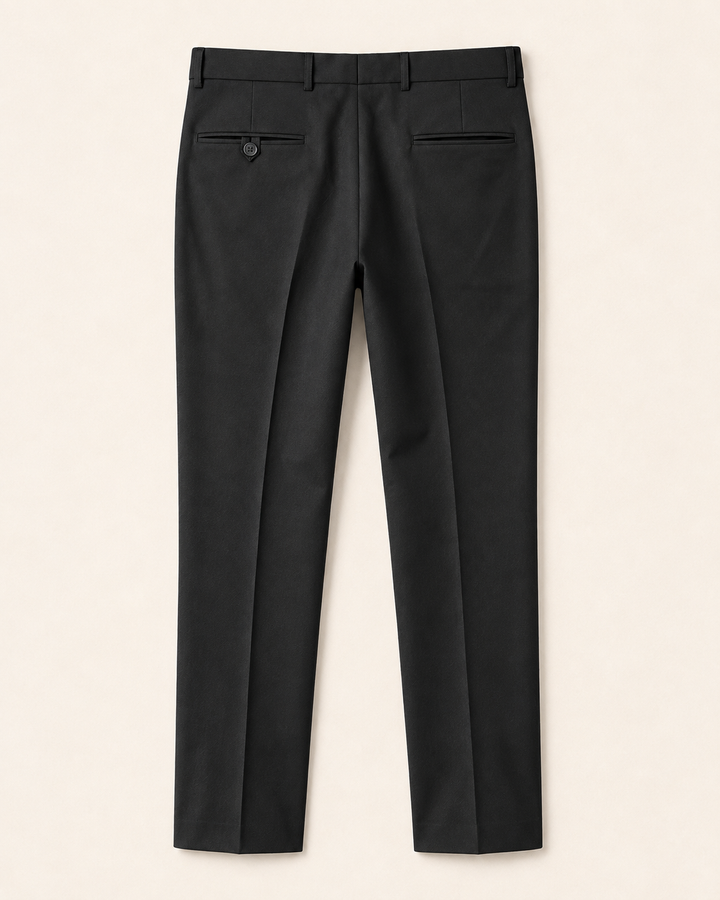 Pantalón tipo paño Sastrero Hombre Recto negro