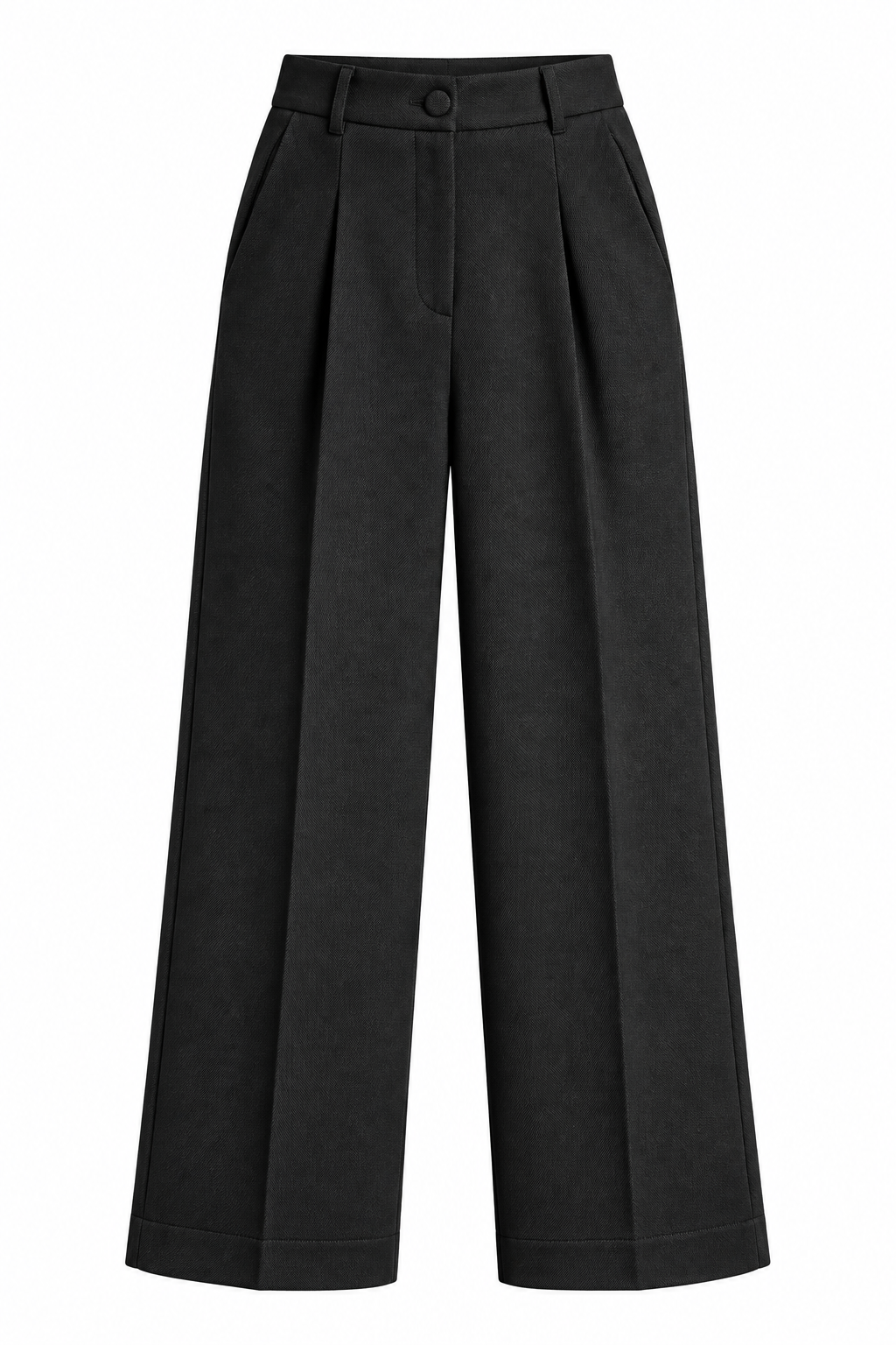 Pantalón Sastre para Mujer de Tiro Alto con Botones Forrados