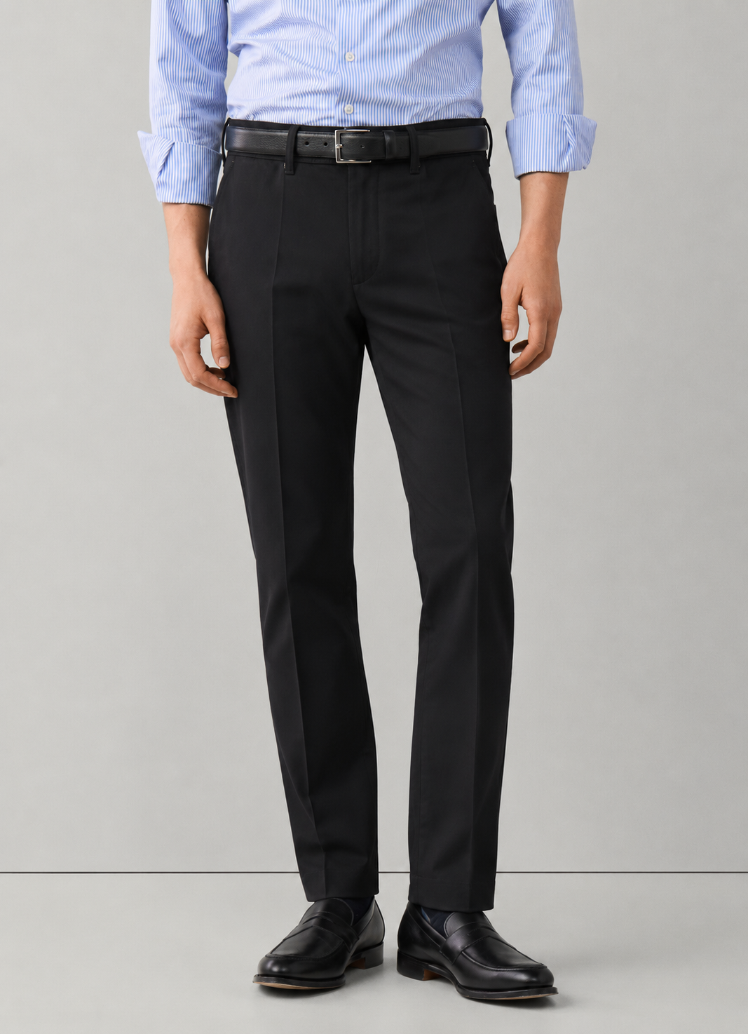 Pantalón tipo paño Sastrero Hombre Recto negro