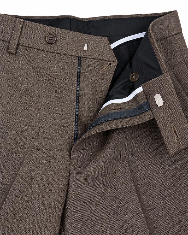 Pantalón Sastre Café Topo para Hombre