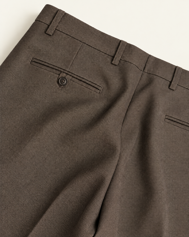 Pantalón Sastre Café Topo para Hombre