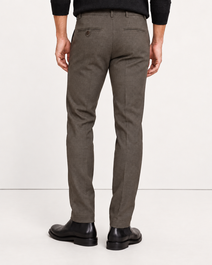 Pantalón Sastre Café Topo para Hombre