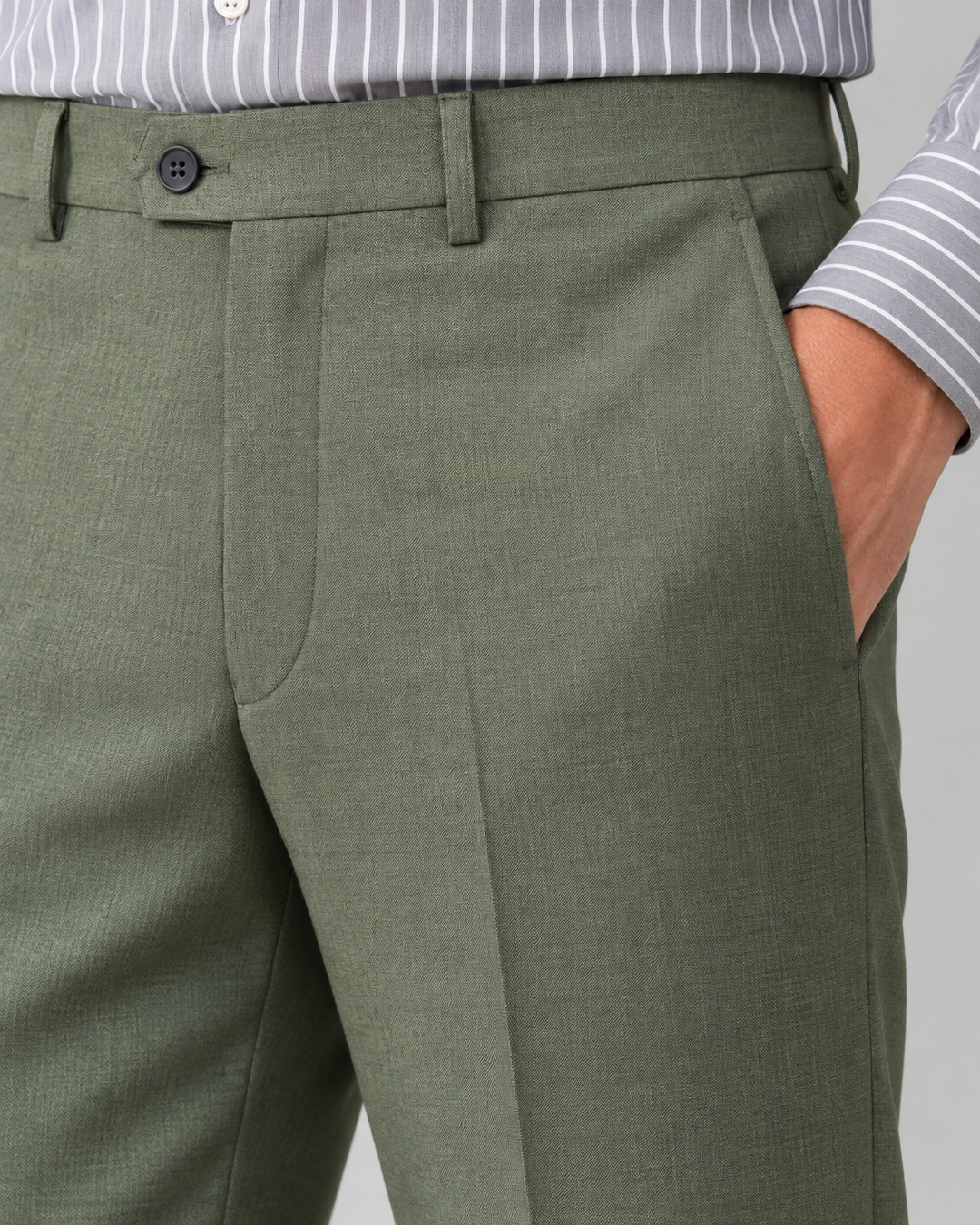 Traje para Hombre Slim Fit Tipo Paño con Coderas Verde Selva