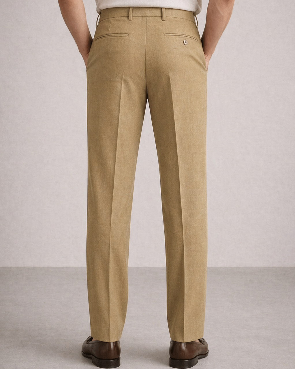 Pantalón Sastre Caqui Poliester - Purple Rain