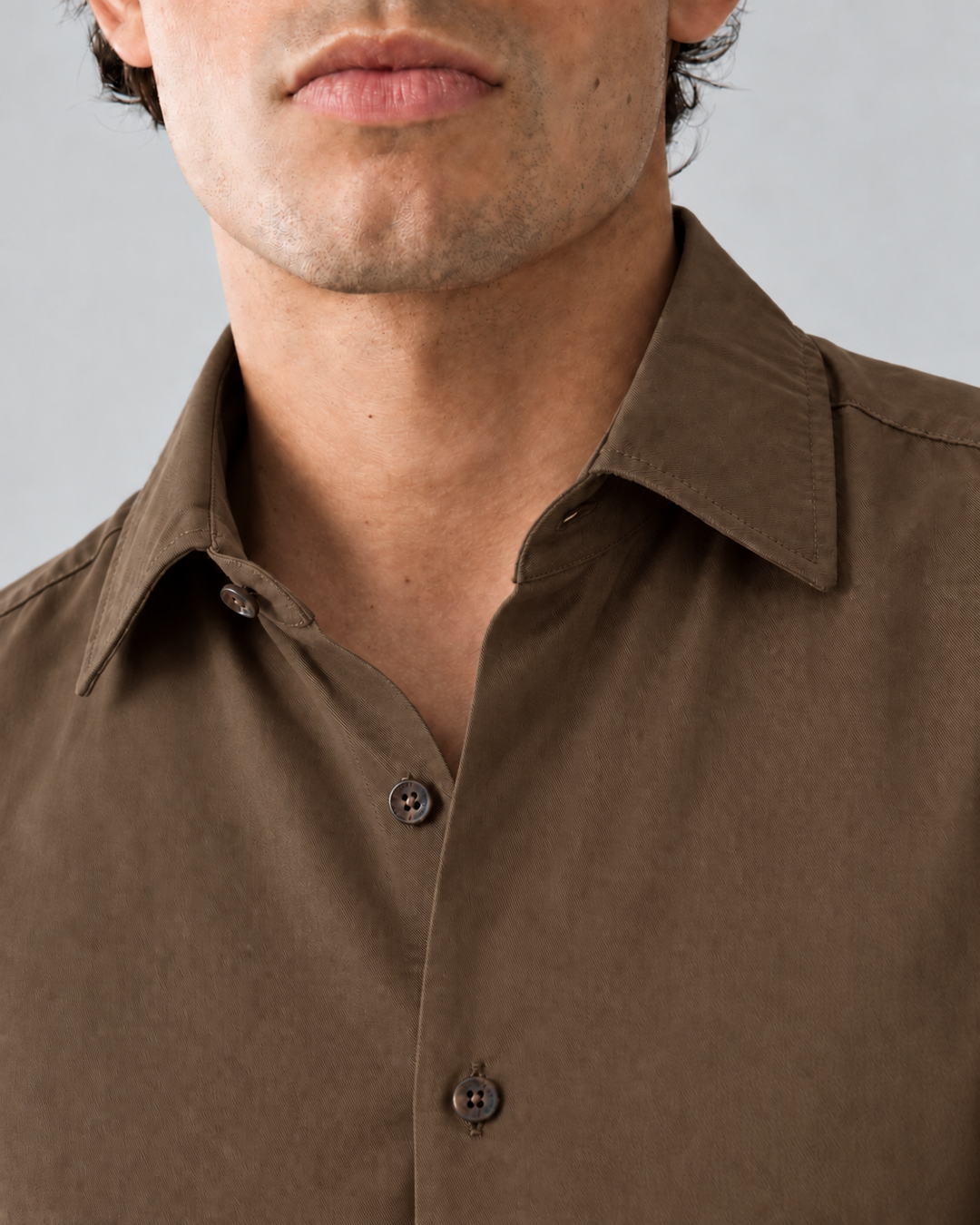 Camisa de manga corta para hombre en viscosa básicos
