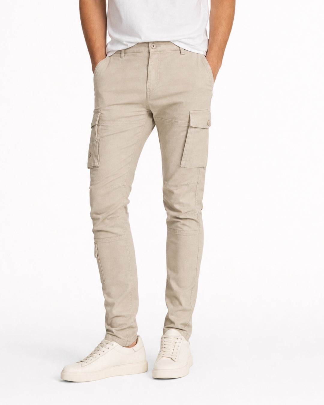 Pantalón Cargo Hombre Drill Micropunto