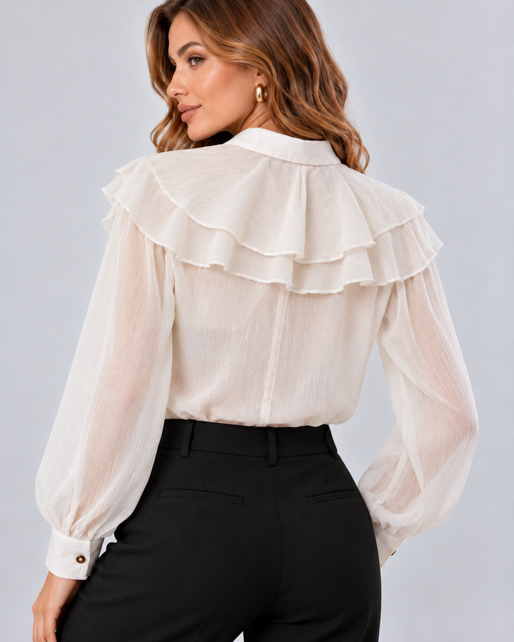 Blusa Dama Manga Larga con Boleros