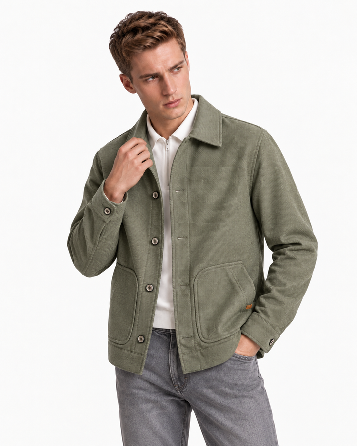 Chaqueta Clásica Tipo Paño para Hombre