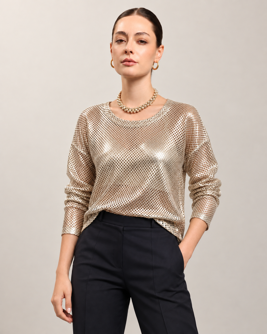 Blusa Aura Lúmina Malla - Purple Rain
