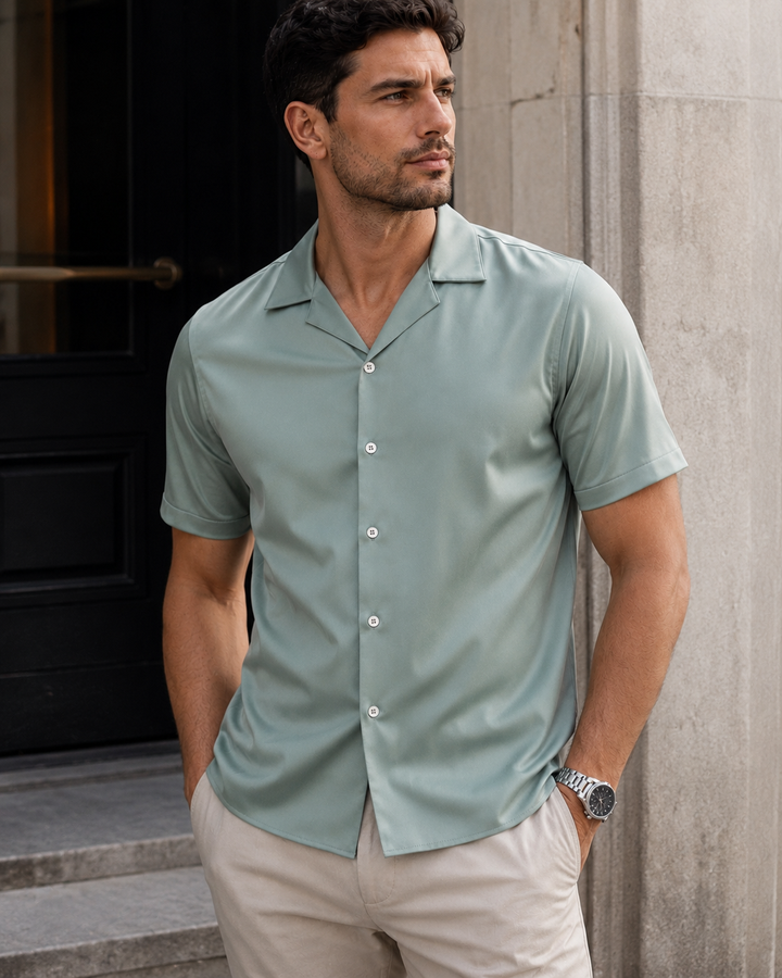 CAMISA HOMBRE  MANGA CORTA | SATIN