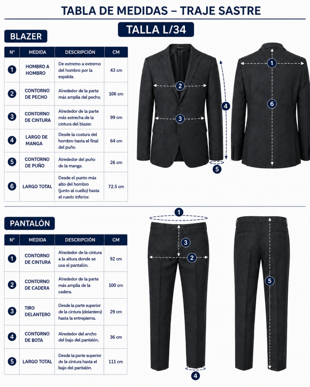Traje Hombre Premium Texturizado Azul Petróleo