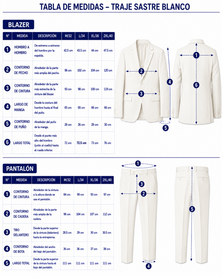 Traje hombre Sastrero tipo paño Milano Bellagio -crudo